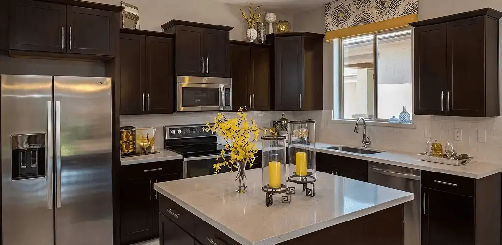 Cabinet painting results with freshly painted kitchen cabinets in West Palm Beach, FL