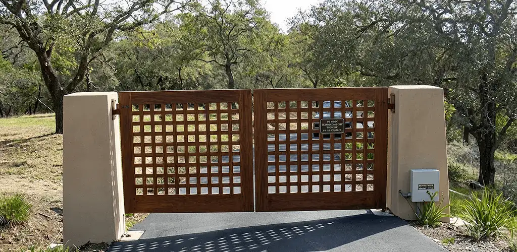 Driveway gate installation for a residential property in West Palm Beach, FL